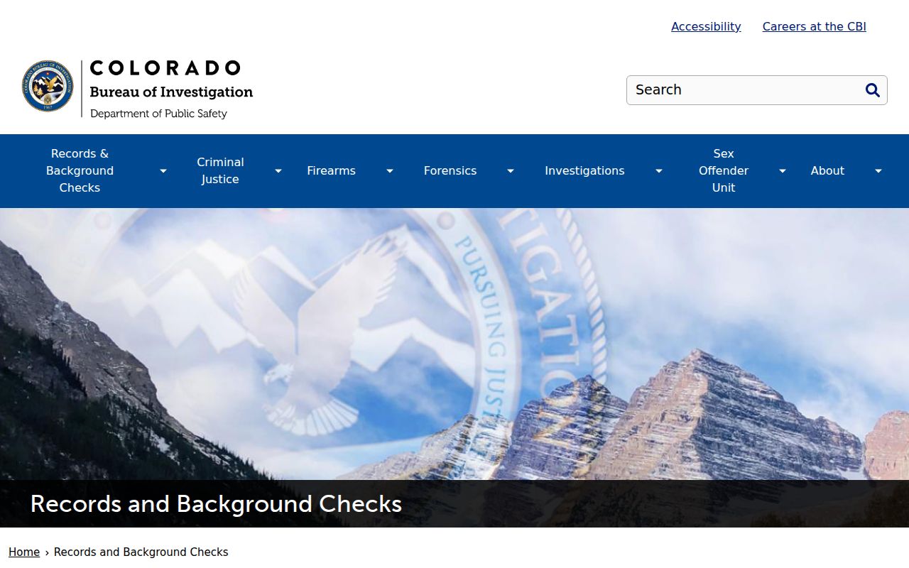 Broomfield County criminal history checks through the Colorado Bureau of Investigation